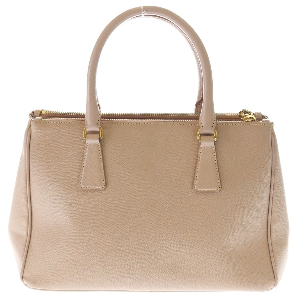 Prada Saffiano Galleria 2-Way Handbag Pink Beige Leather — view 2