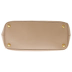 Prada Saffiano Galleria 2-Way Handbag Pink Beige Leather — view 4