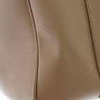 Prada Saffiano Galleria 2-Way Handbag Pink Beige Leather — view 7