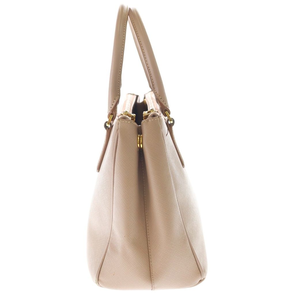 Prada Saffiano Galleria 2-Way Handbag Pink Beige Leather — view 3