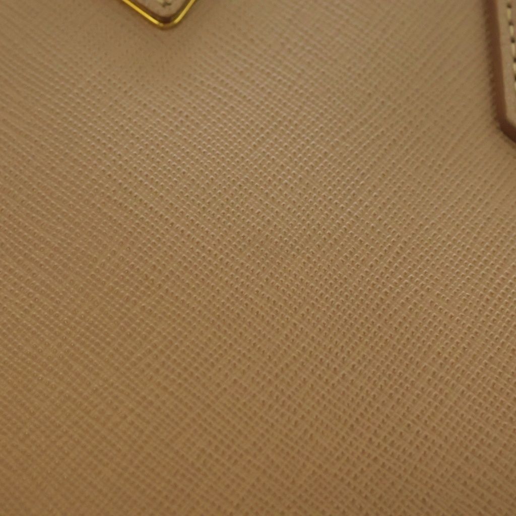 Prada Saffiano Galleria 2-Way Handbag Pink Beige Leather — view 6
