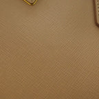 Prada Saffiano Galleria 2-Way Handbag Pink Beige Leather — view 6