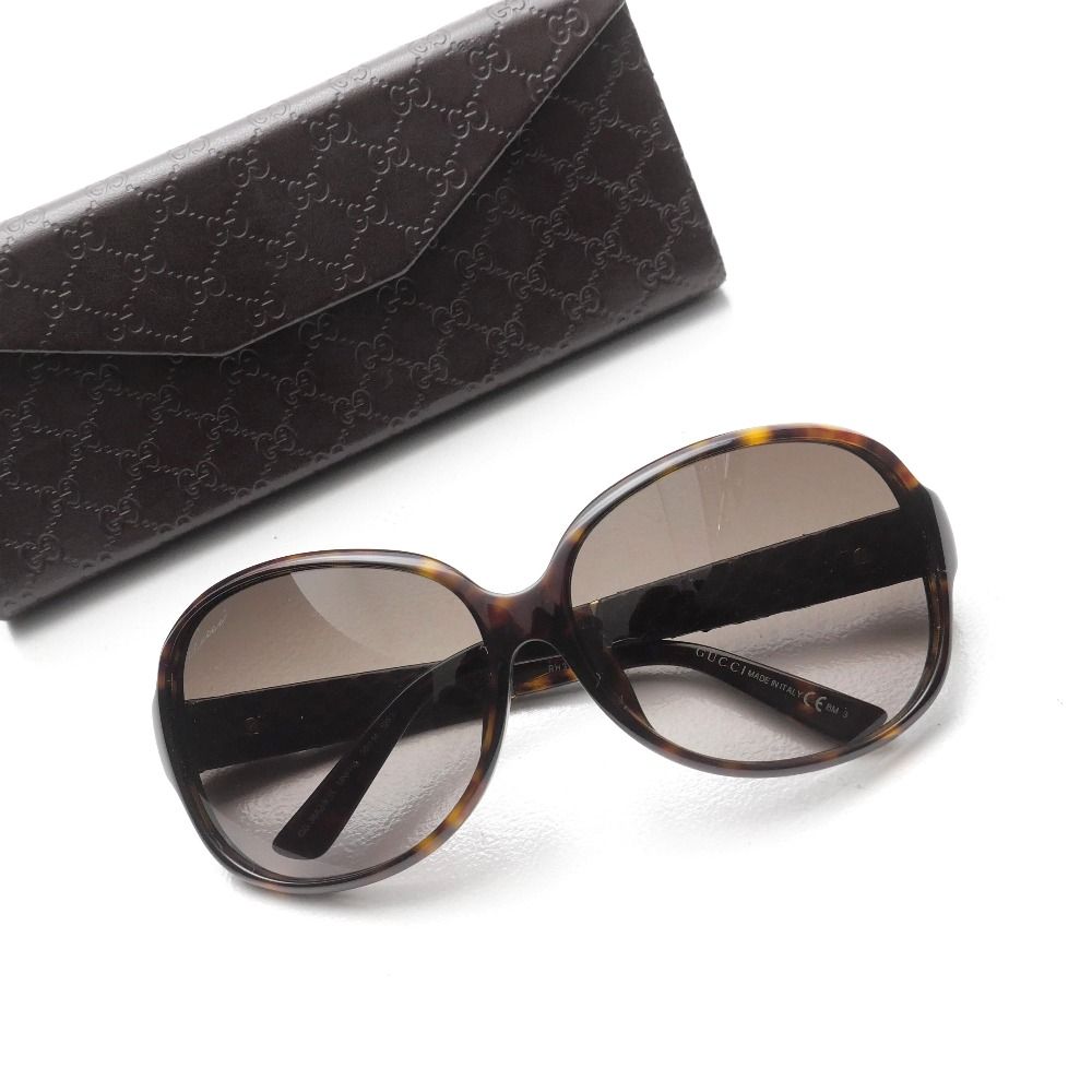 Gucci Sunglasses Gradient Lens Butterfly Frame Eyewear