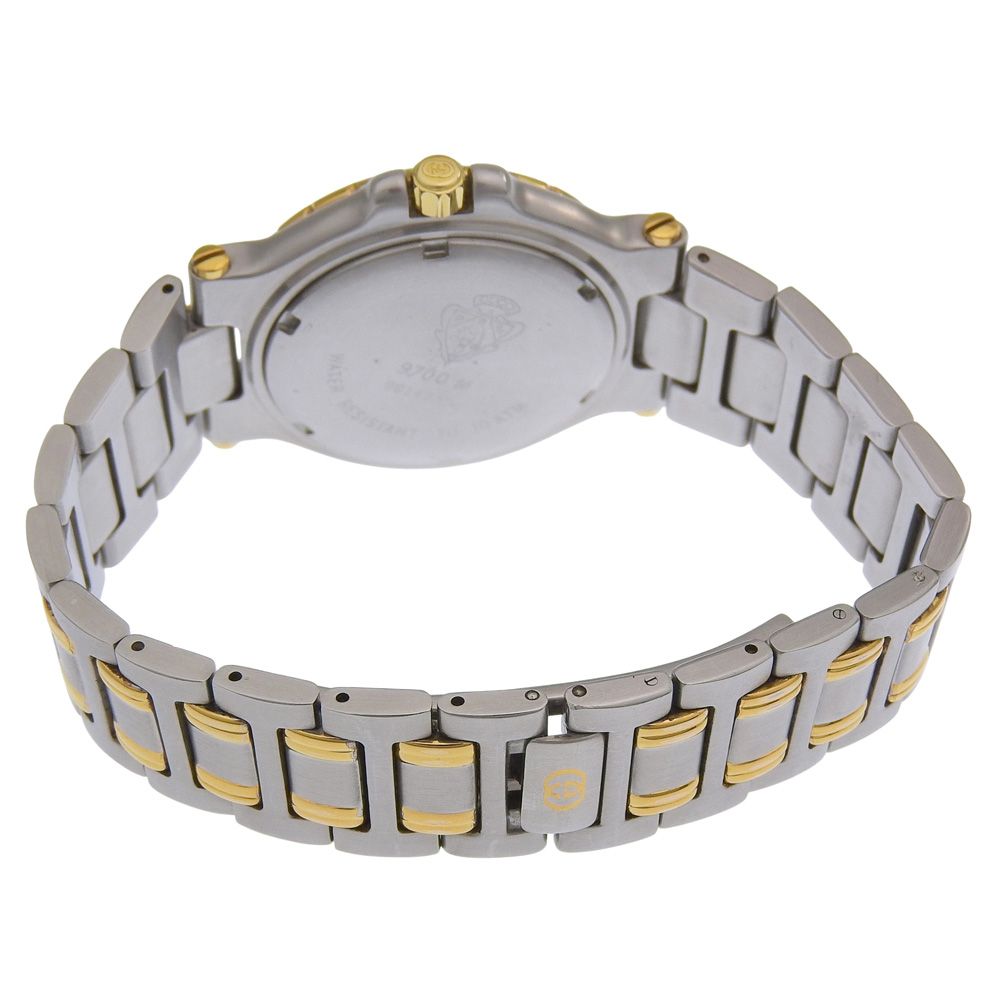 Gucci Stainless Steel Gold Plated Quartz Analog Display Ivory Dial Watch — view 5