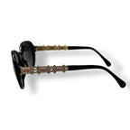 Chanel Sunglasses Imitation Pearl CC Logo Black Pink Eyewear — view 3