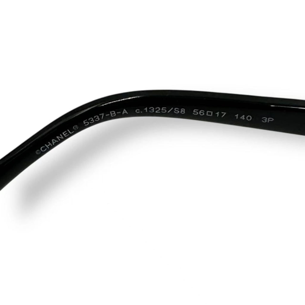 Chanel Sunglasses Imitation Pearl CC Logo Black Pink Eyewear — view 7