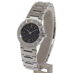 Bvlgari Stainless Steel Quartz Analog Watch with Black Dial — view 2