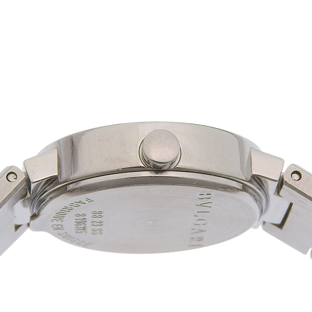 Bvlgari Stainless Steel Quartz Analog Watch with Black Dial — view 6