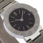 Bvlgari Stainless Steel Quartz Analog Watch with Black Dial — view 3