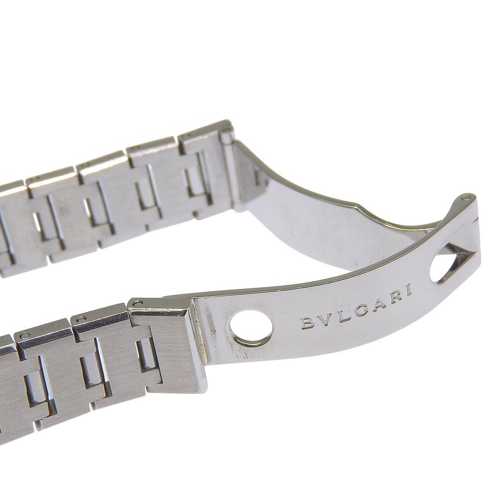 Bvlgari Stainless Steel Quartz Analog Watch with Black Dial — view 8