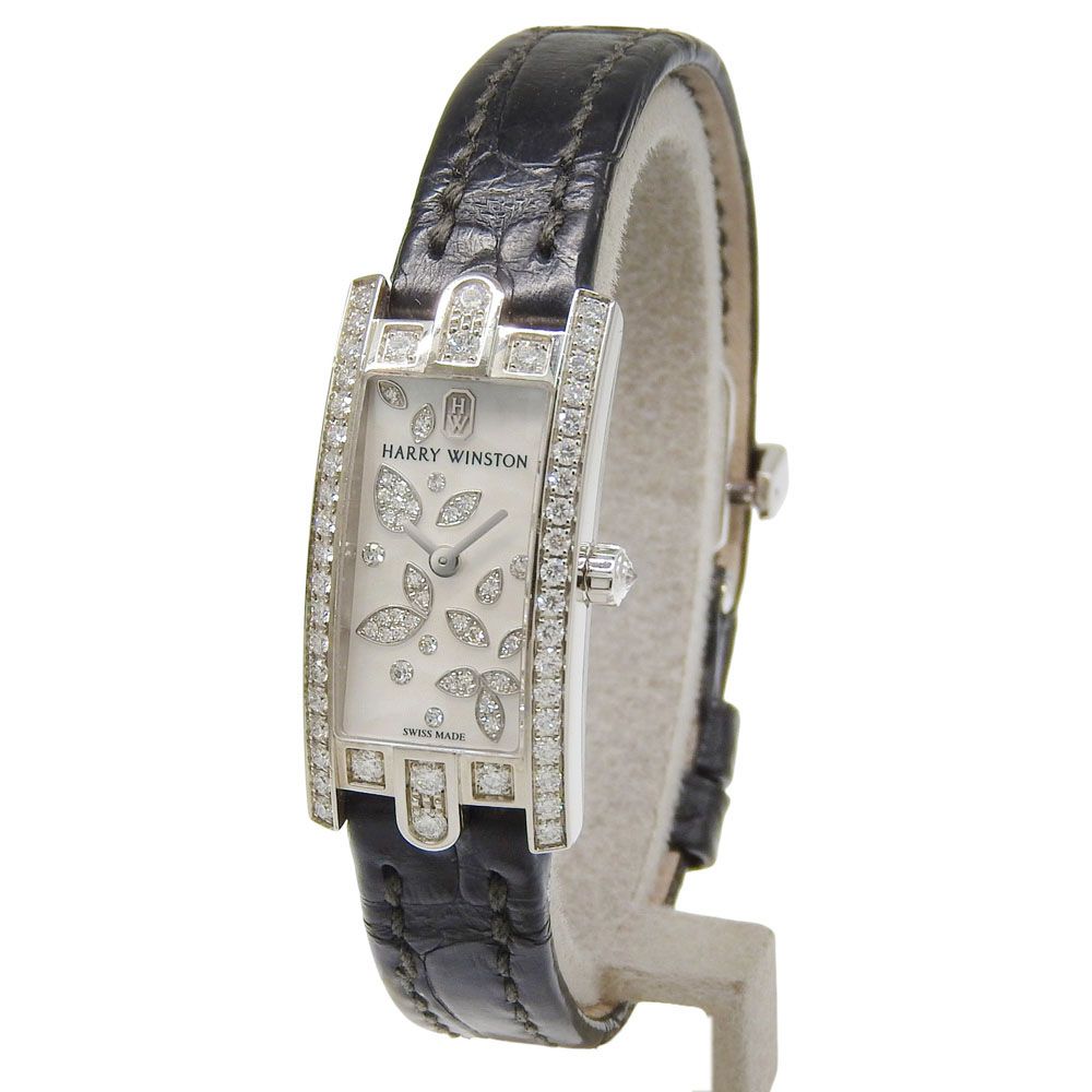 Harry Winston Avenue C Mini Lily Star White Gold Diamond Quartz Chronograph — view 2