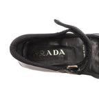 Prada Mary Jane Loafers Square Toe Enamel 34.5 Black — view 7