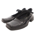 Prada Mary Jane Loafers Square Toe Enamel 34.5 Black