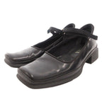 Prada Mary Jane Loafers Square Toe Enamel 34.5 Black