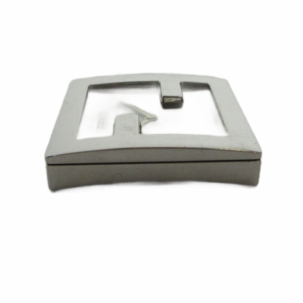 Fendi Watch Case Only Quartz Square Logo Silver — view 4