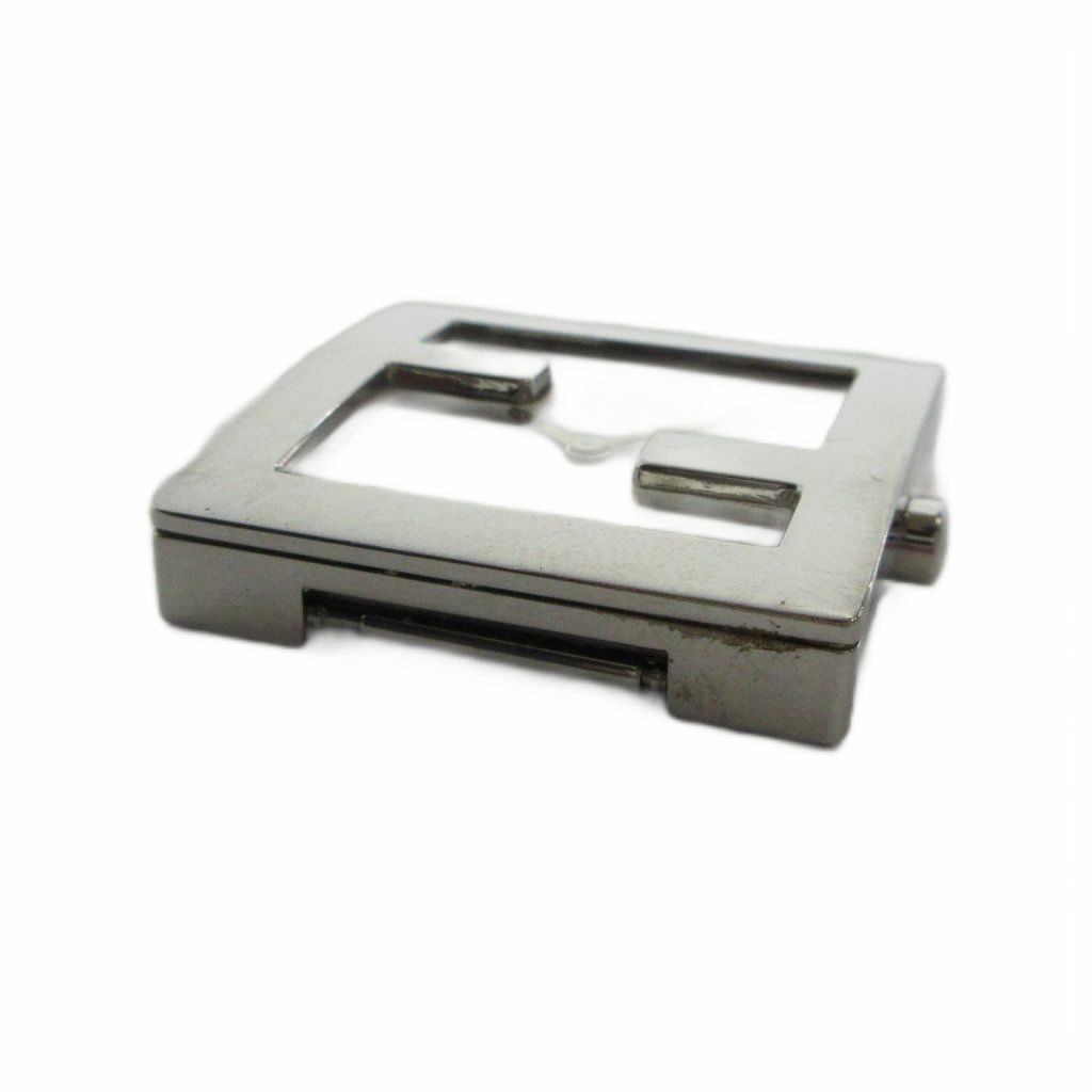 Fendi Watch Case Only Quartz Square Logo Silver — view 5