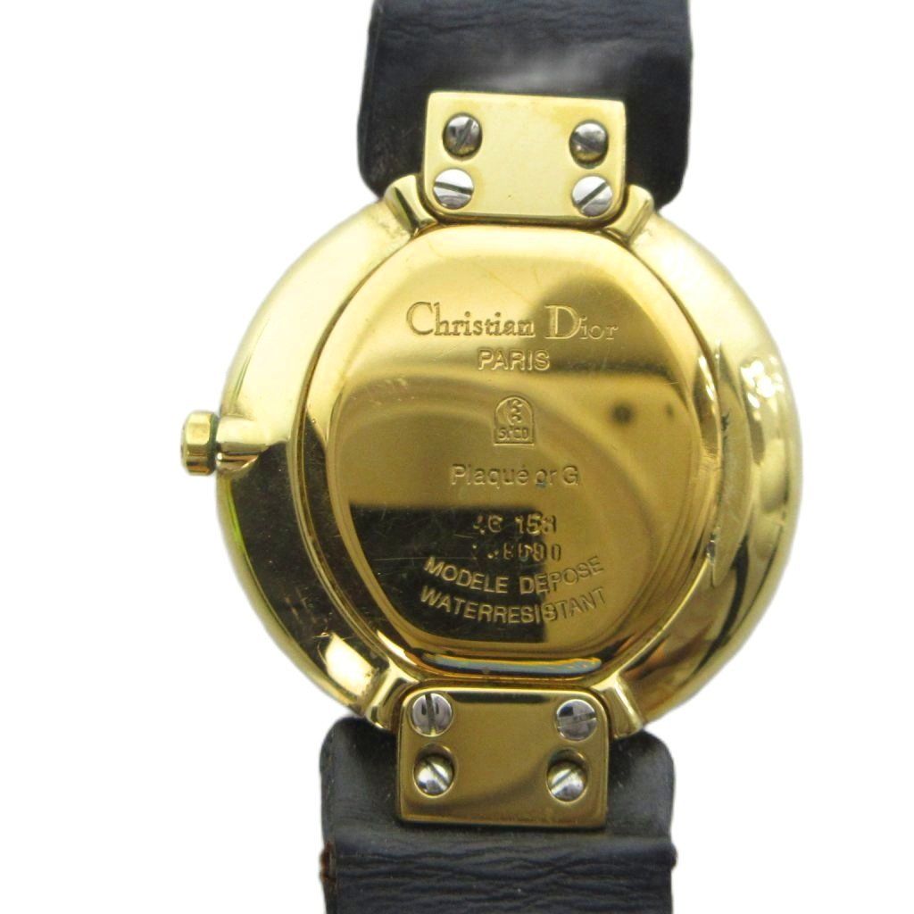Dior Bakira Watch Quartz Leather Black Dial Gold — view 2