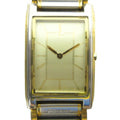 Saint Laurent Watch Quartz Rectangular Square Silver Color Gold
