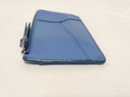 Loewe Card Case Puzzle Coin Holder Blue Leather Long Purse Business Silver — view 5