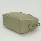 Hermes Plume 28 Tote Swift Sauge Cles Craie Green Beige Silver Handbag Veau — view 5