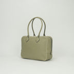 Hermes Plume 28 Tote Swift Sauge Cles Craie Green Beige Silver Handbag Veau — view 2