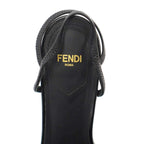 Fendi Square Toe Sandals Black — view 5
