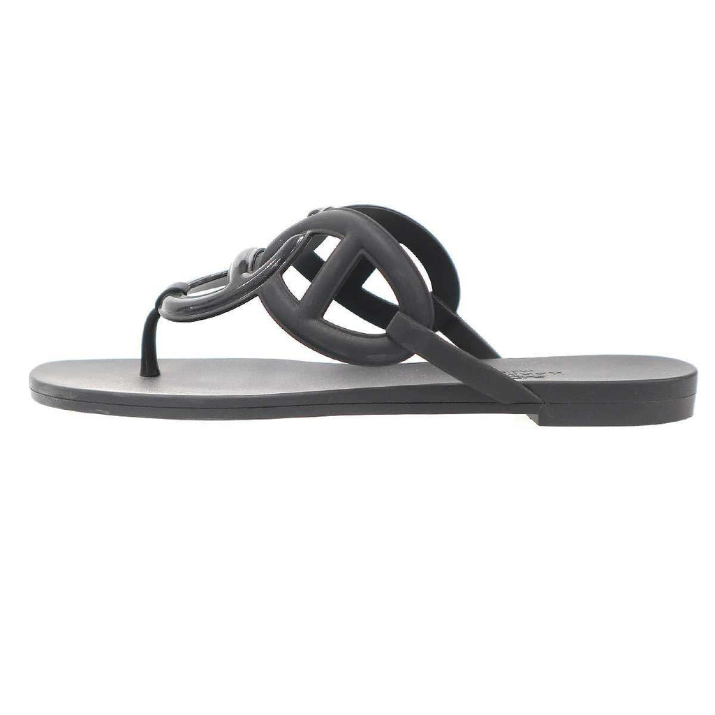 Hermes Egerie Sandals Black — view 2
