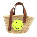 Loewe Smiley World Basket Small Bucket Tote Beige