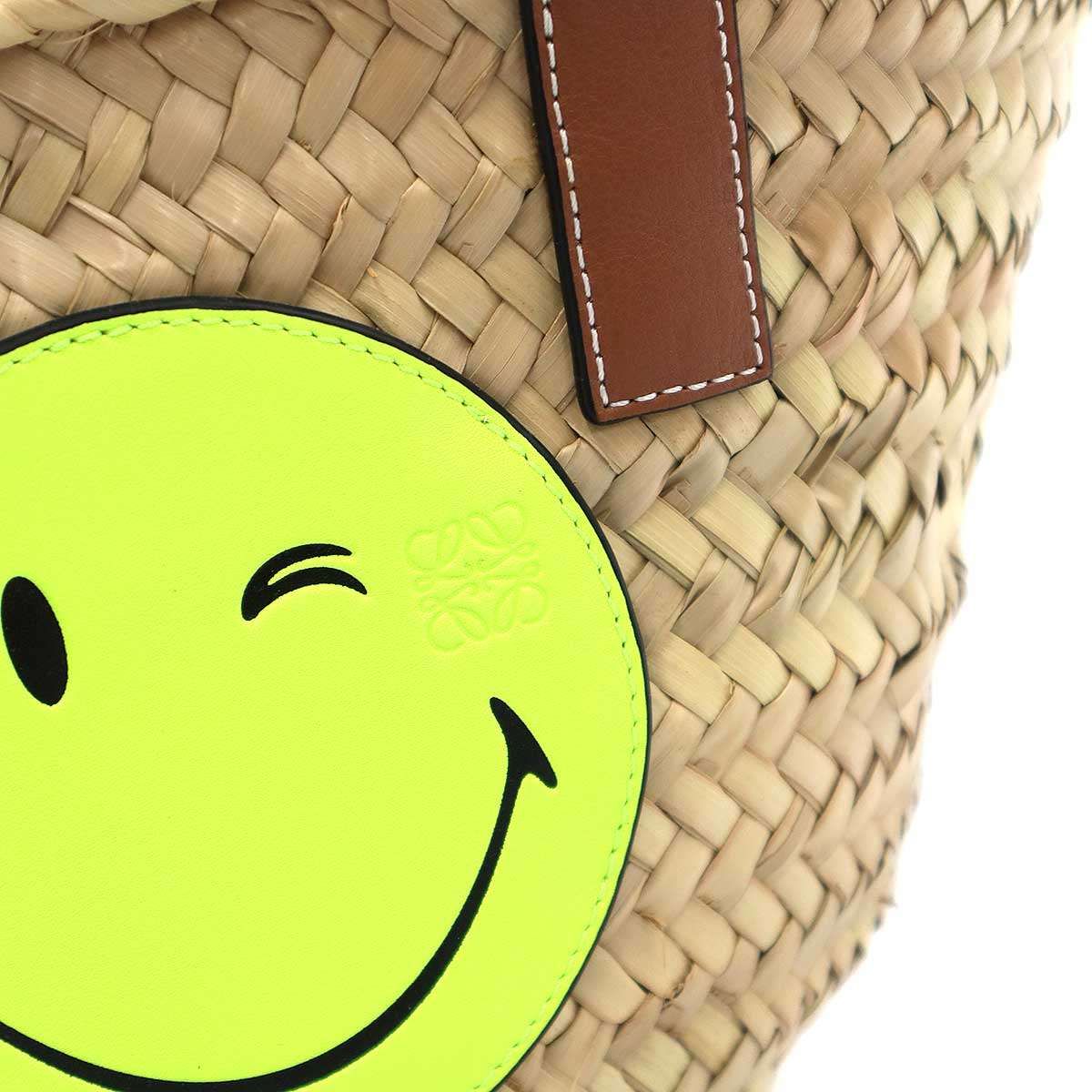 Loewe Smiley World Basket Small Bucket Tote Beige — view 9