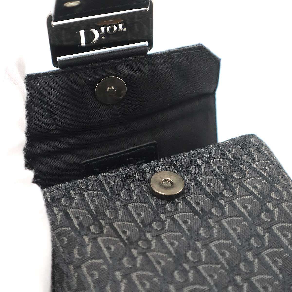 Dior Trotter Canvas Vanity Bag Black — view 9