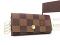 Louis Vuitton Key Case Damier Multicles 4 Ebene Leather Gold Key Holder