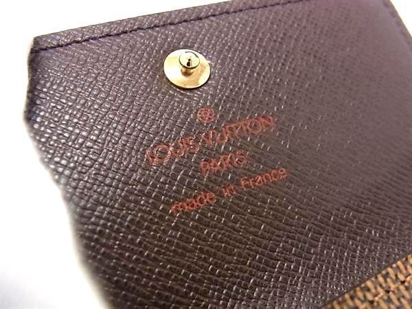 Louis Vuitton Key Case Damier Multicles 4 Ebene Leather Gold Key Holder — view 4