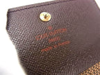 Louis Vuitton Key Case Damier Multicles 4 Ebene Leather Gold Key Holder — view 4