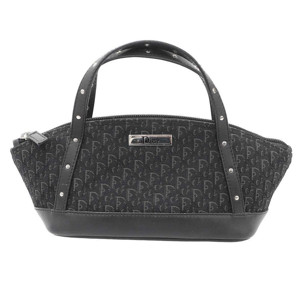 Dior Trotter Canvas Mini Handbag Pouch Black