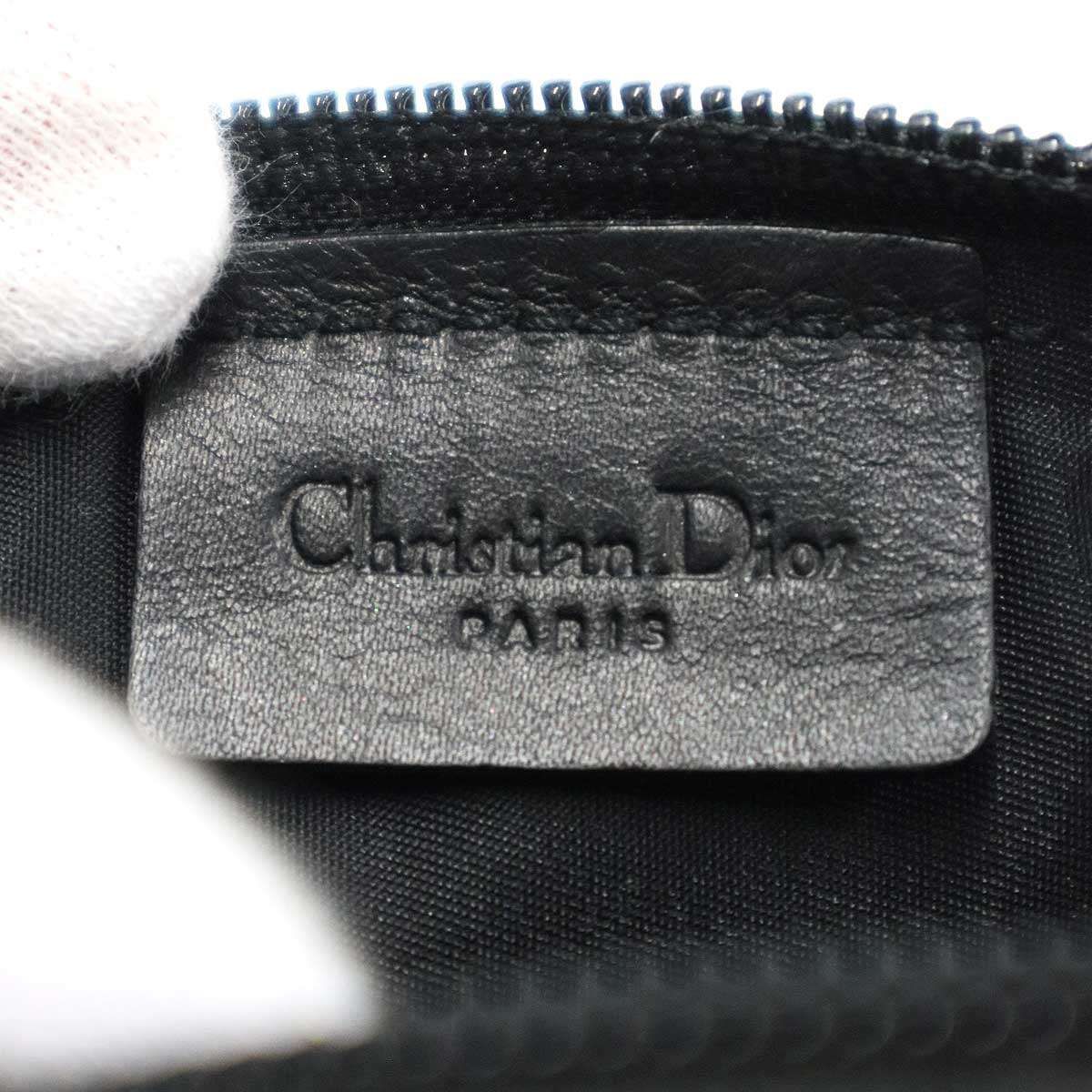Dior Trotter Canvas Mini Handbag Pouch Black — view 5