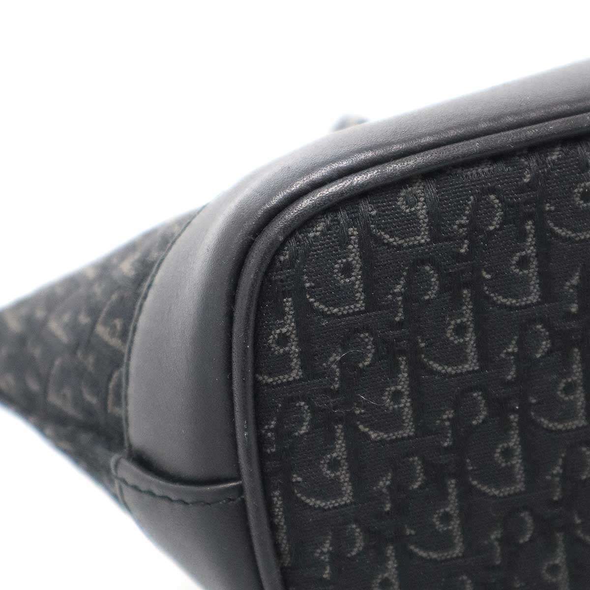 Dior Trotter Canvas Mini Handbag Pouch Black — view 8