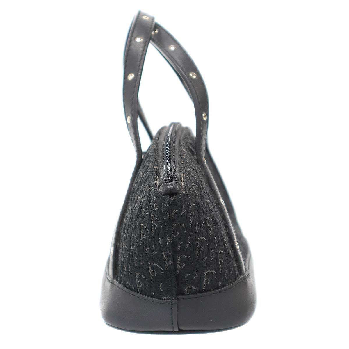 Dior Trotter Canvas Mini Handbag Pouch Black — view 3