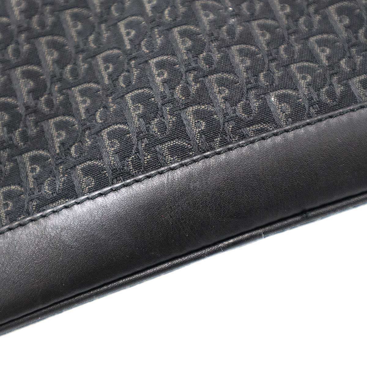 Dior Trotter Canvas Mini Handbag Pouch Black — view 9