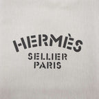 Hermes Aline Toile Chevron MM Toileche Blanc 2-Way Shoulder Backpack Beige — view 5