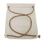 Hermes Aline Toile Chevron MM Toileche Blanc 2-Way Shoulder Backpack Beige — view 7
