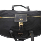 Prada Re-Nylon Large Top Handle Bag Black — view 5