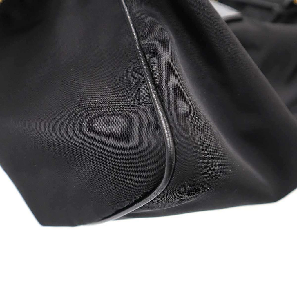 Prada Re-Nylon Large Top Handle Bag Black — view 9