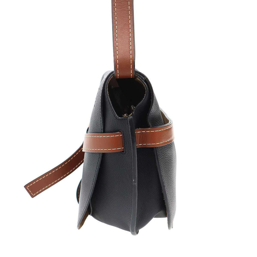 Loewe Gate Small Shoulder Bag Black Brown — view 4