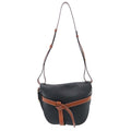 Loewe Gate Small Shoulder Bag Black Brown