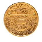 Chanel Round Brooch Gold Plated — view 2