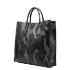 Prada Camouflage 2-Way Shoulder Bag Gray Purple Black Leather — view 2