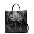 Prada Camouflage 2-Way Shoulder Bag Gray Purple Black Leather