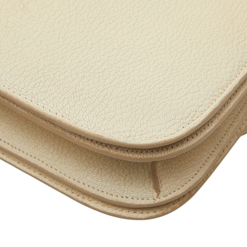 Celine Classic Box Shoulder Bag Ivory Leather — view 6