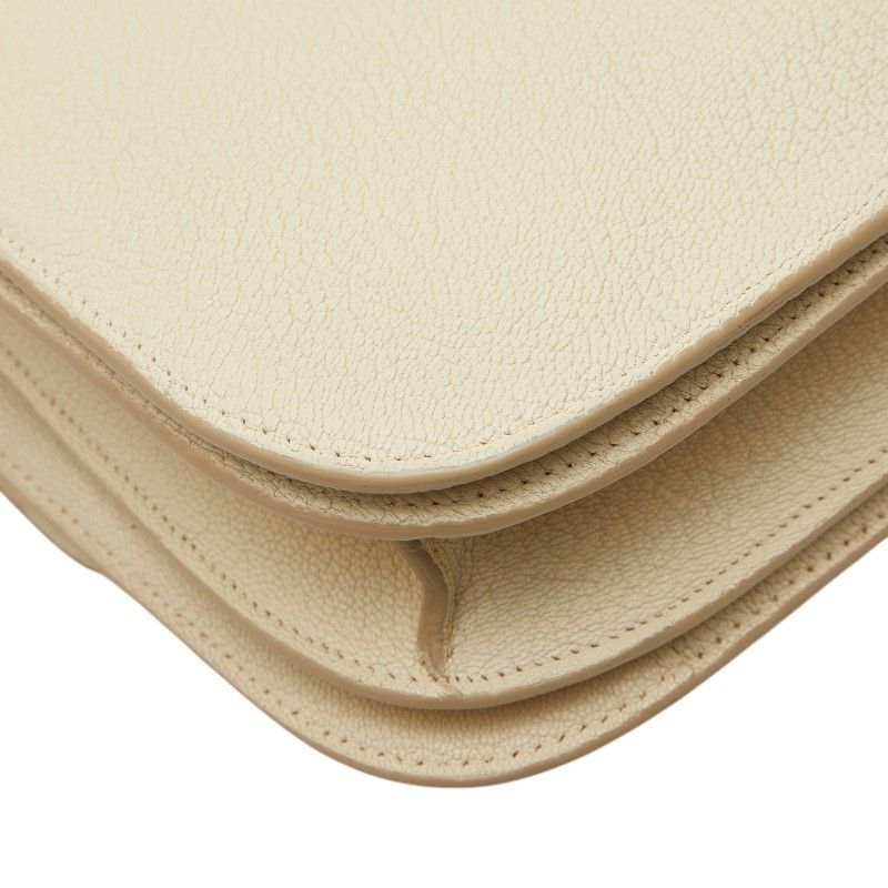 Celine Classic Box Shoulder Bag Ivory Leather — view 7