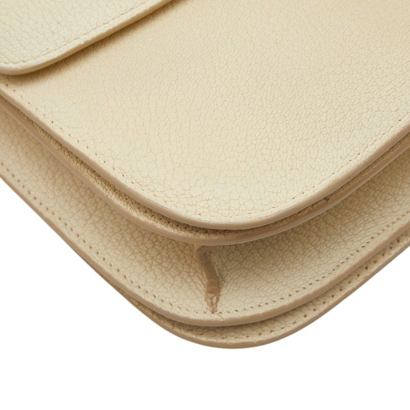 Celine Classic Box Shoulder Bag Ivory Leather — view 5